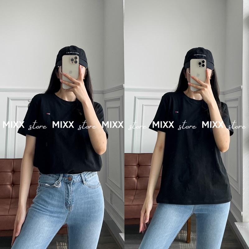 Áo Thun Nữ thêu chất cotton mát mịn phom suông vừa trẻ trung
