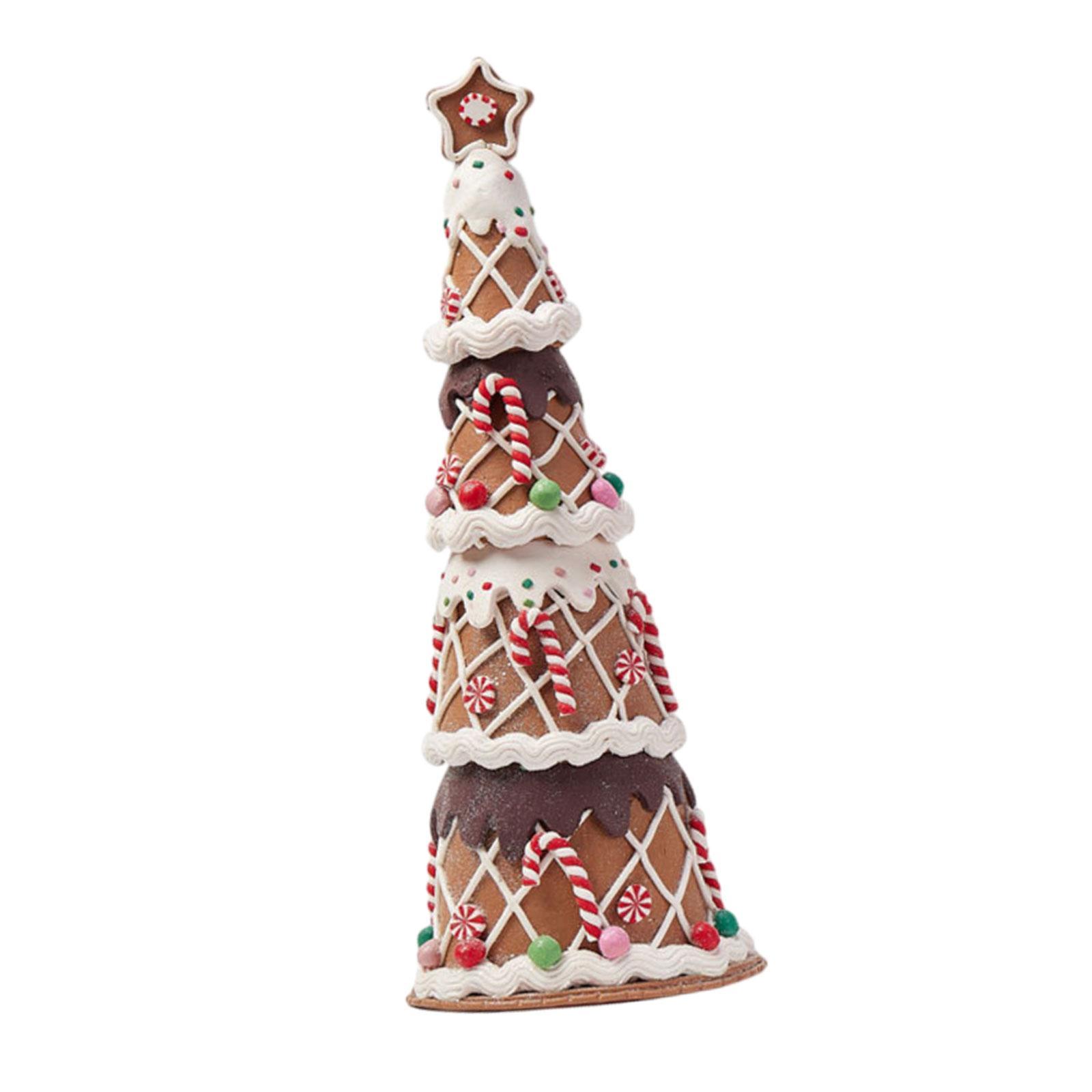 Christmas Table Decoration Christmas Tree Ornament Figurines for Dining Room