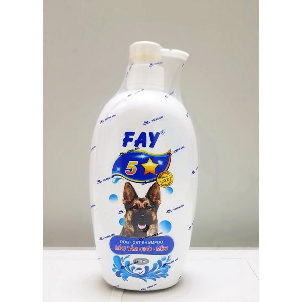 Sữa tắm chó mèo FAY 5 sao 800ml (mẫu mới)