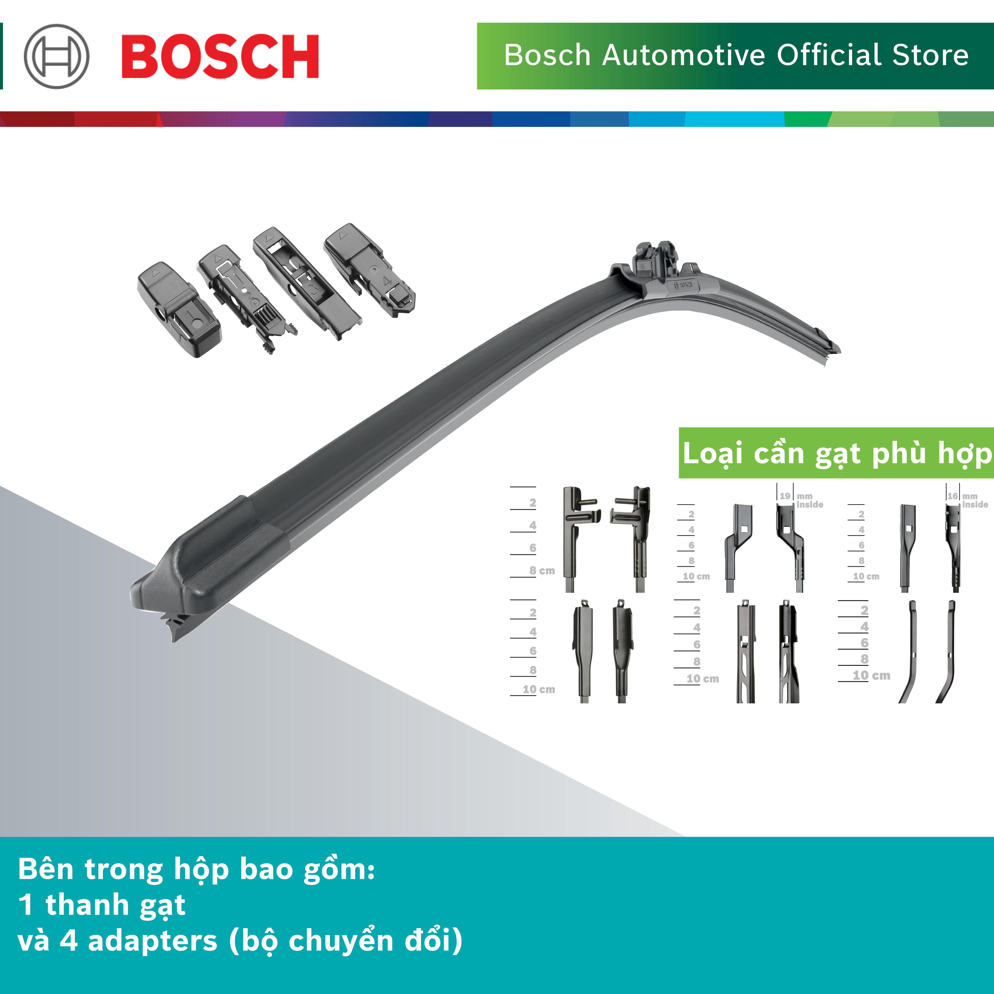 Thanh gạt mưa Bosch Aerotwin Plus - Hàng Chính Hãng