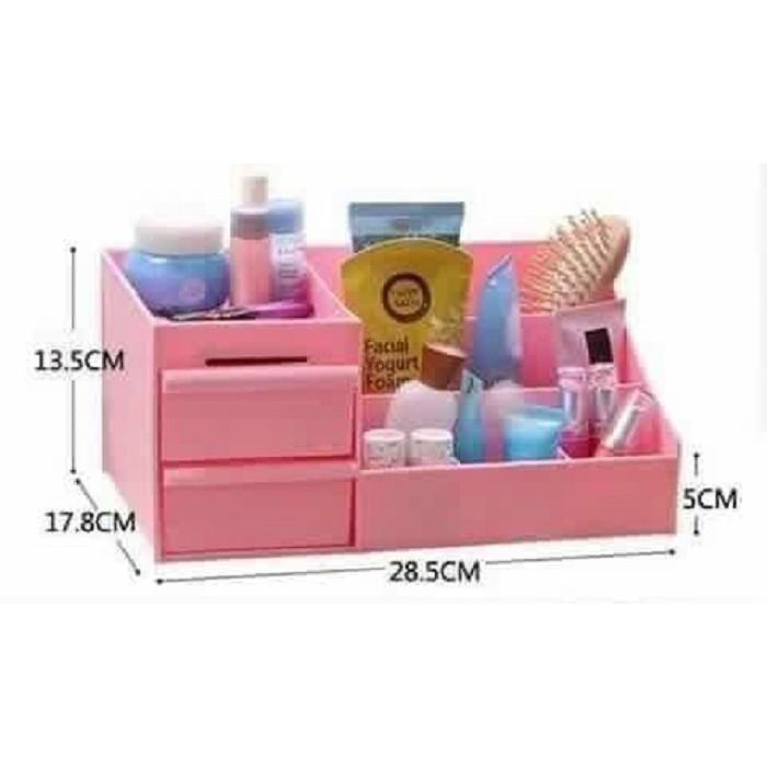 Khay mỹ phẩm 2 tầng nhiều ngăn đa năng