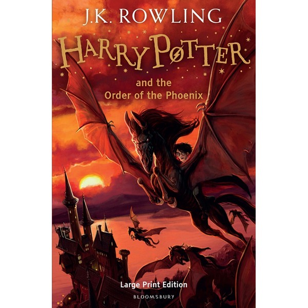 [Hàng thanh lý miễn đổi trả] Harry Potter Part 5: Harry Potter And The Order Of The Phoenix (Hardback) Large Print Edition (Harry Potter và Hội Phượng Hoàng) (English Book)