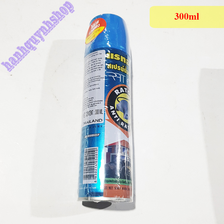 Chai xịt chống chuột, đuổi chuột ô tô Thái Lan 300ml, 400ml