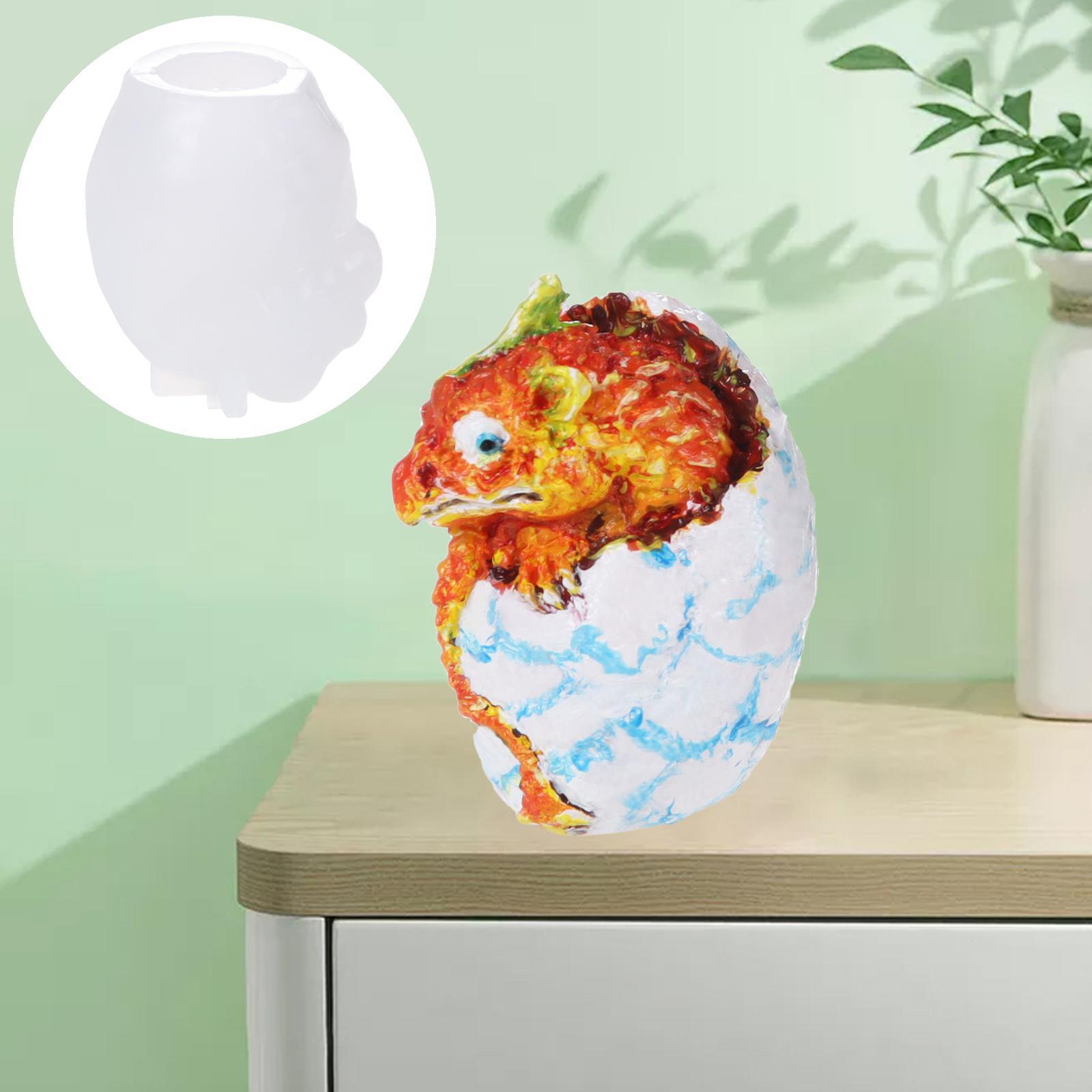 Dragon Egg Resin Mold Silicone Mould DIY Craft Ornament Two-horned dragon