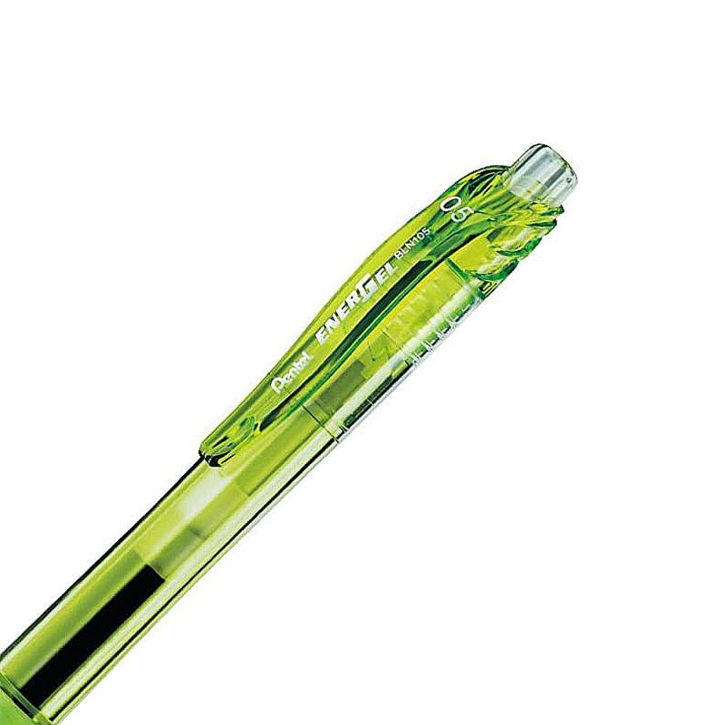 Bút Bi Gel EnerGel 0.5 mm - Pentel BLN105-K - Mực Lime Green