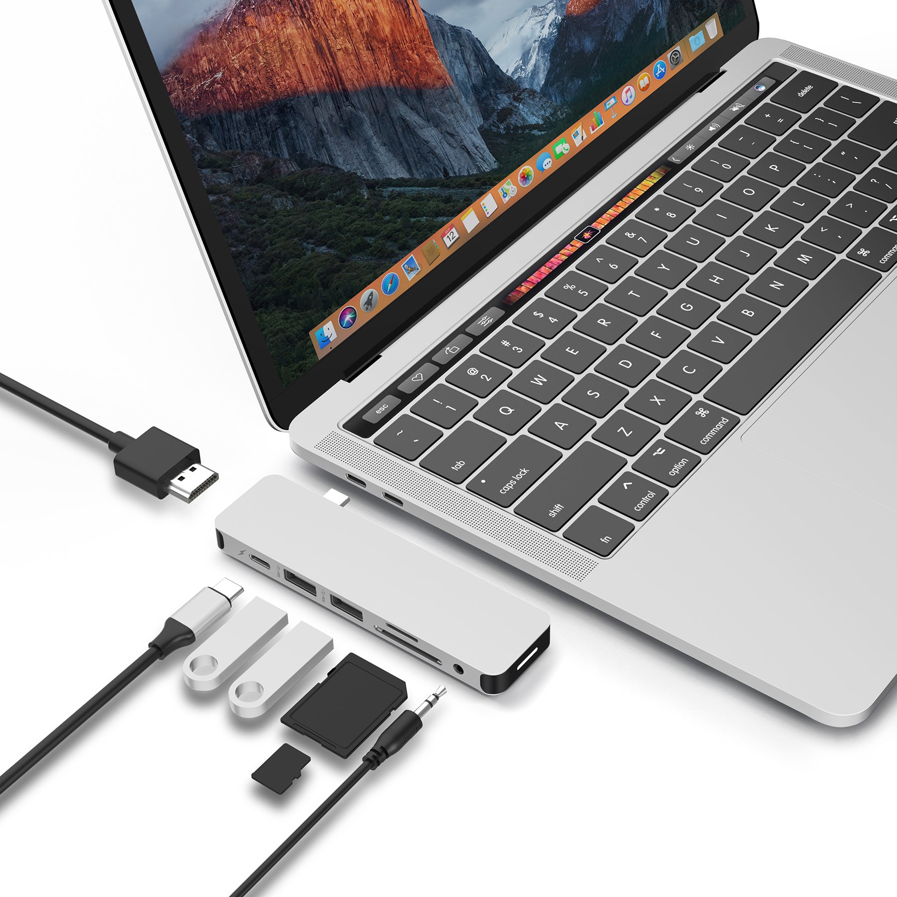 Cổng Chuyển HyperDrive SOLO 7-in-1 USB-C Hub For MacBook, PC &amp; Devices - GN21D - HÀNG CHÍNH HÃNG