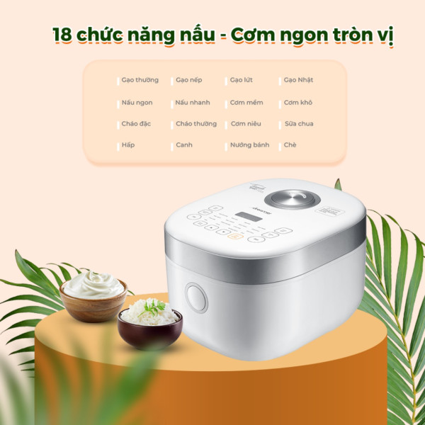 NỒI CƠM ĐIỆN CAO TẦN DREAMER DKA-IRC118-Hàng Chính Hãng