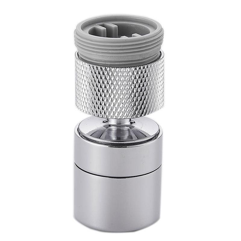 Máy sục khí vòi xoay 360° bằng đồng thau 2 chế độ Bộ lọc vòi bếp có thể điều chỉnh Bọt khí với bộ chuyển đổi vòi phun