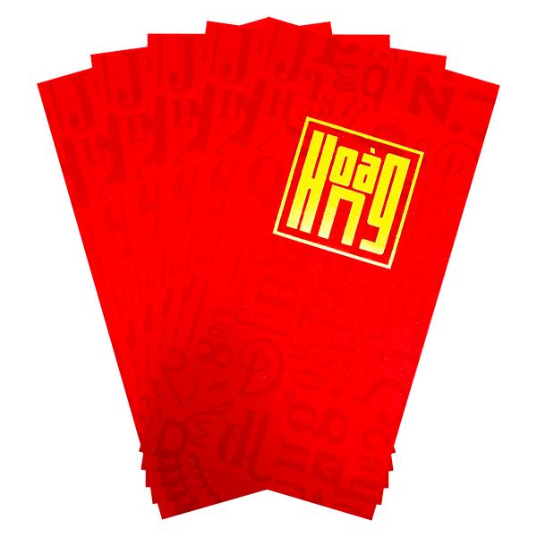 Bộ 5 Bao Lì Xì Tết Bính Ngọ 2026 - Futurebook L389 - Họ Hoàng