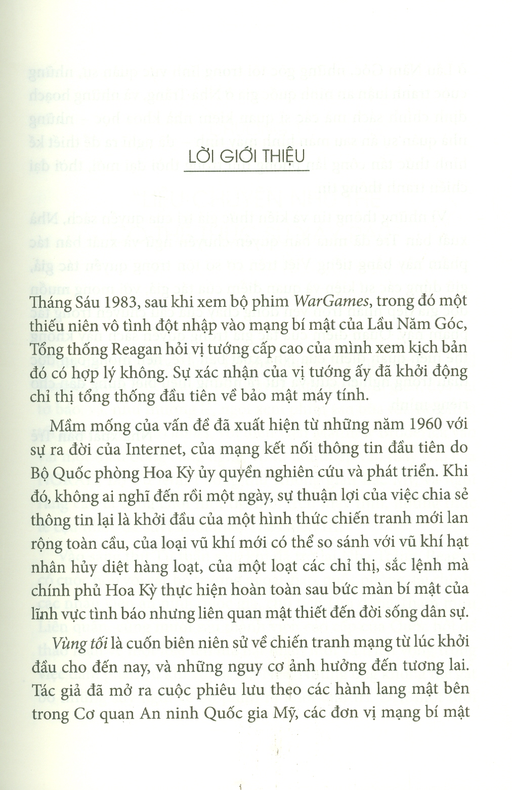 Vùng Tối, Lịch Sử Bí Ẩn Của Chiến Tranh Mạng