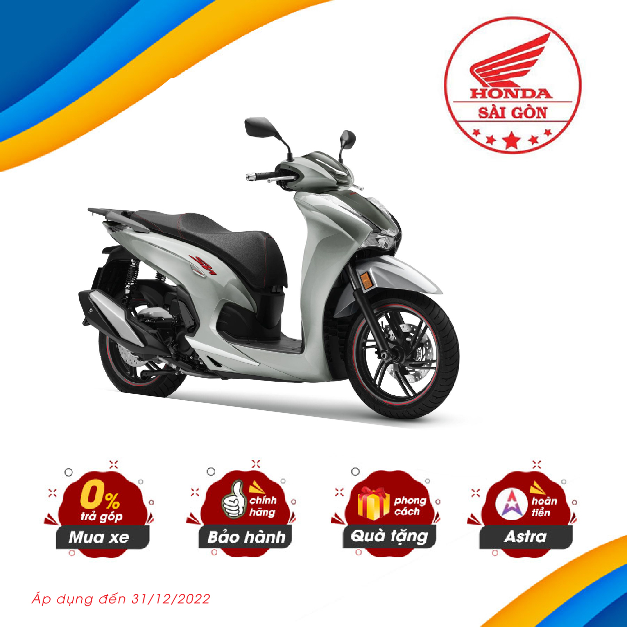 XE MÁY HONDA SH 350i PHIÊN BẢN THỂ THAO - XÁM ĐEN