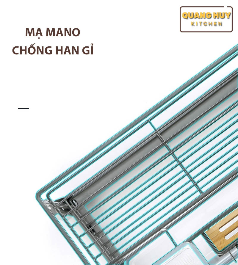 Giá để dao thớt gia vị sơn nano bảo hành han gỉ 10 năm