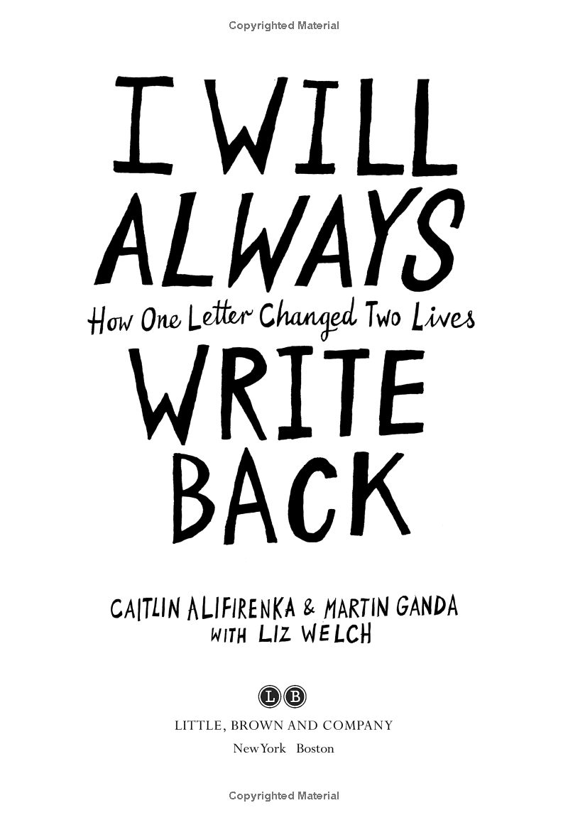 I Will Always Write Back: How One Letter Changed Two Lives