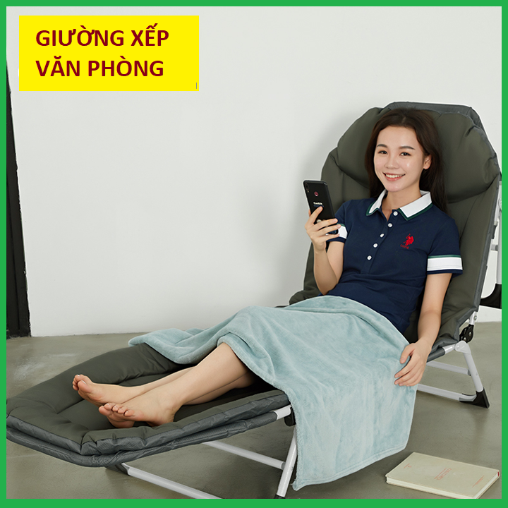 Giường xếp, Gường xếp gấp gọn,Giường ngủ trưa văn phòng gấp gọn tiện lợi cho mọi không gian. KT 200 x 64 x 25cm