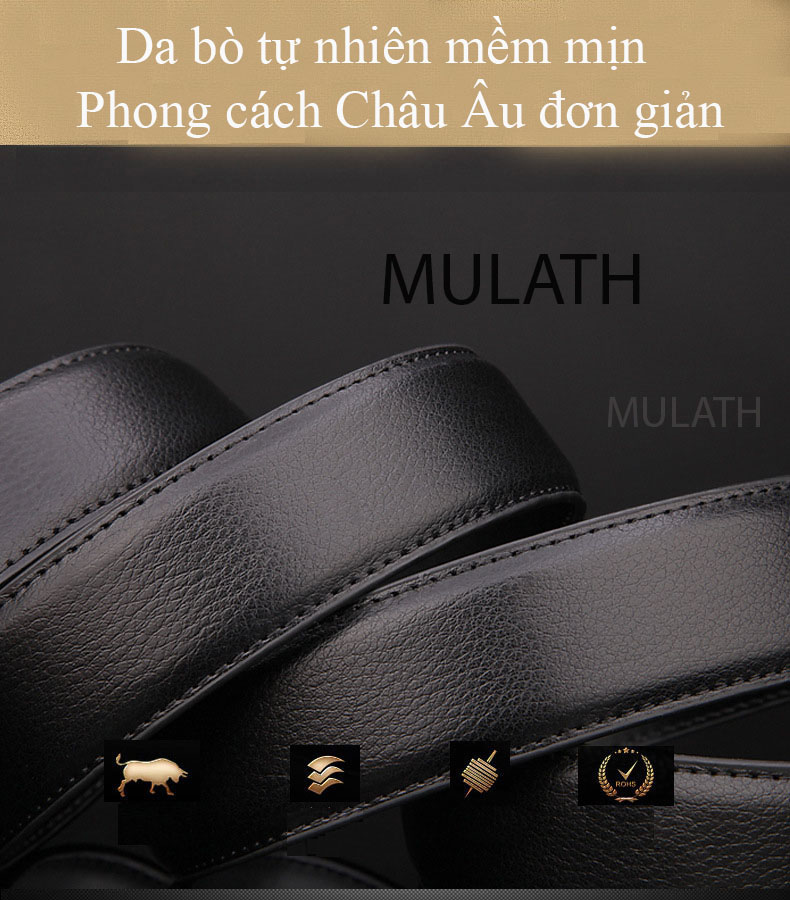 Dây nịt nam Thắt lưng nam công sở da bò nguyên chất khóa tự động Mã Z-0331.CLG