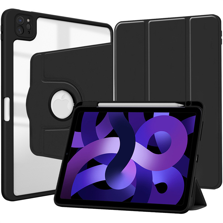 Bao Da TPU Xoay 360° Dành Cho iPad Pro 11 inch , iPad M2/ M1, iPad Air 4/ Air 5 10.9 inch iPad 10 2022 Gen 10 Xoay dựng đứng và ngang, Phía trong có ngăn đưungj bút tiện lợi