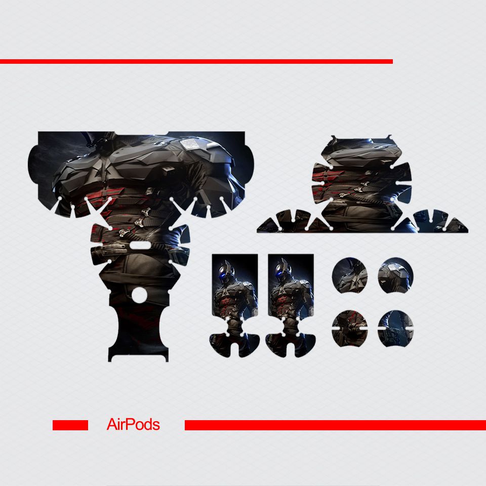 Miếng dán skin chống bẩn cho tai nghe AirPods in hình siêu anh hùng AVG - 0x10168 (bản không dây 1 và 2)