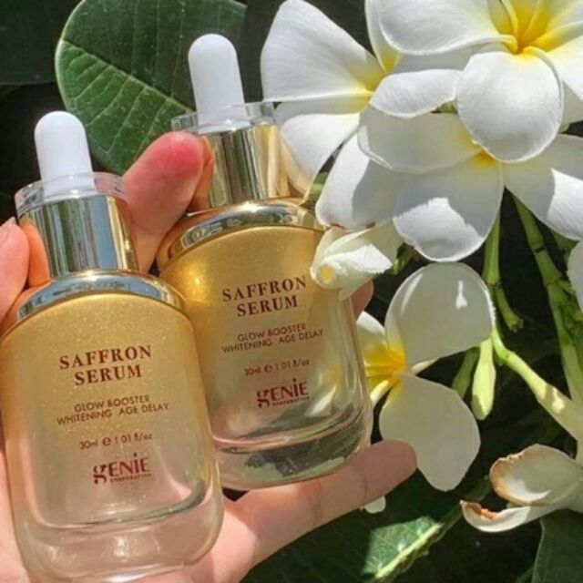 Serum Mờ Nám Tàn Nhang Giúp da căng bóng sáng mịn Nhụy Hoa Nghệ Tây Serum Saffron Genie 30ml