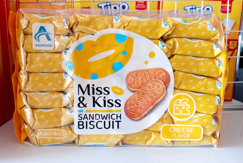 Bánh quy kẹp Miss&amp;Kiss sandwich biscuits 600g
