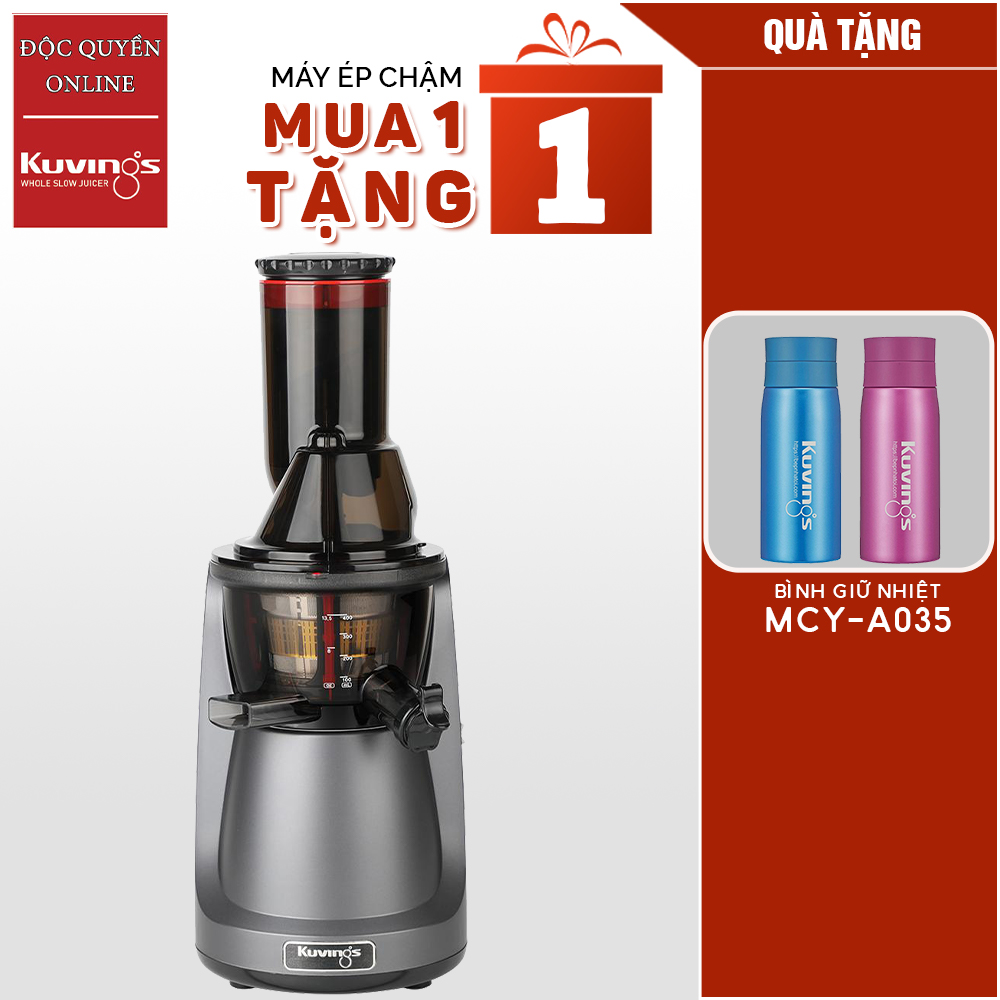 Máy Ép Chậm Kuvings NS-321CBM2 - Tặng Kèm Bình giữ nhiệt Tiger MCY-A035 - Hàng Chính Hãng