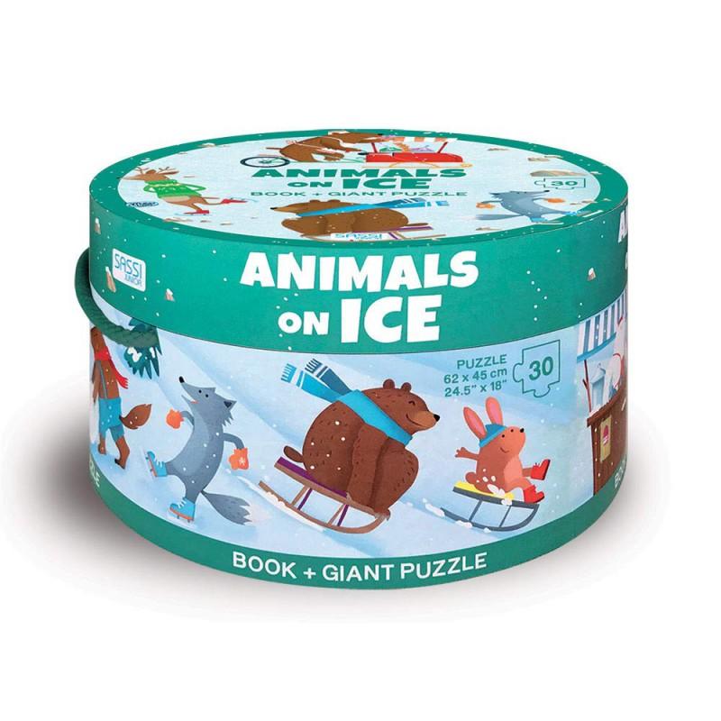 Round Boxes - Animals On Ice