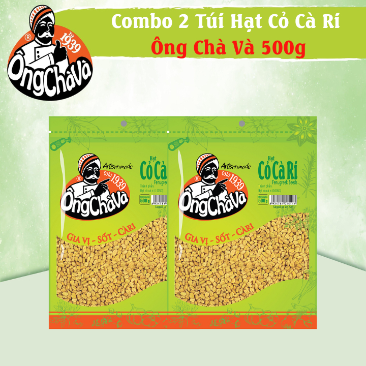 Combo 2 Túi Hạt Cỏ Cà Ri Ông Chà Và 500g
