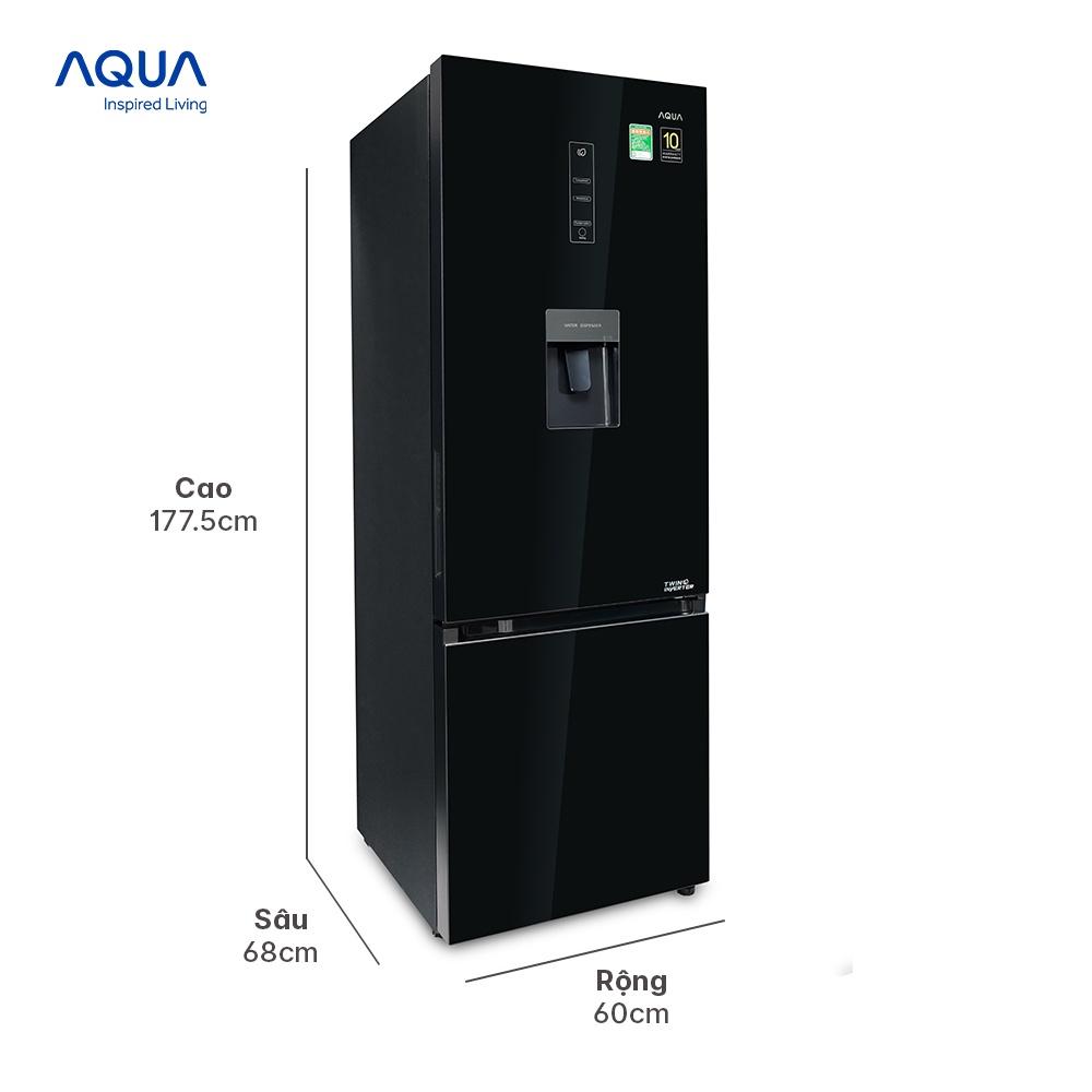 Tủ lạnh ngăn đông dưới Aqua 320 Lít AQR-B379MA