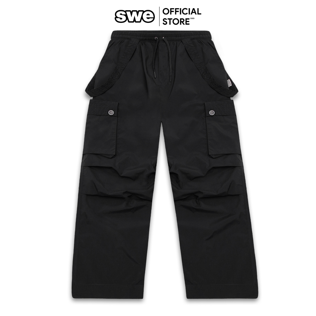 Quần dù túi hộp TECHNO PANTS dáng dài suông rộng - Thương hiệu SWEVN