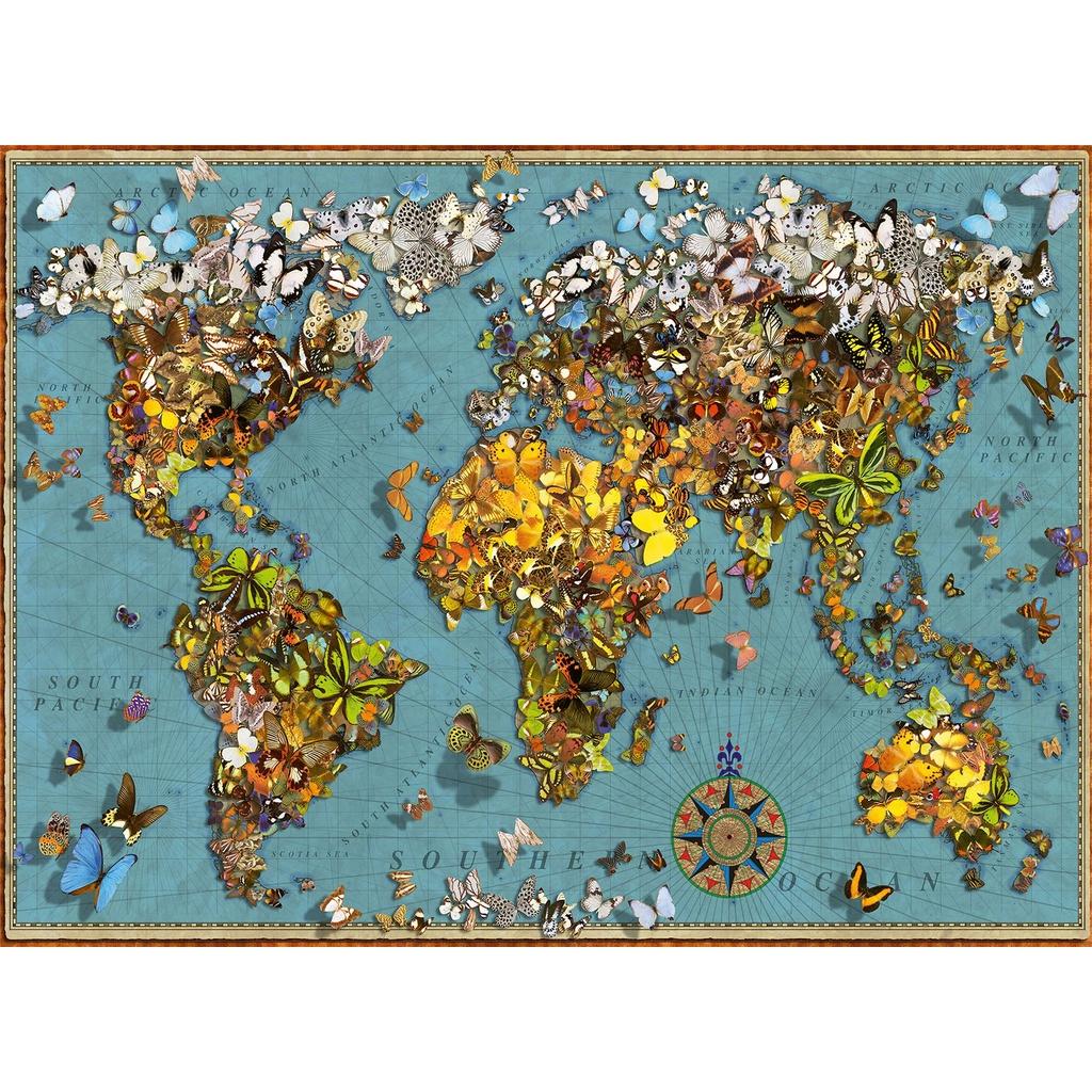 Tranh ghép Jigsaw Puzzle Butterflies 500 mảnh Ravensburger