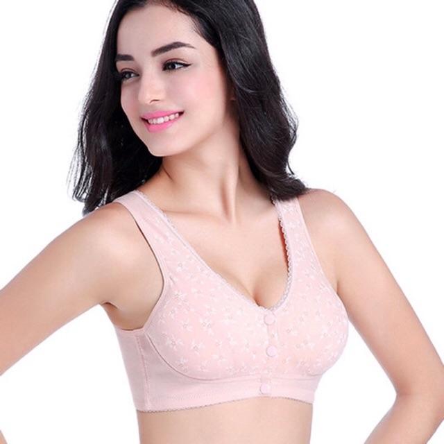 Áo lót nâng ngực cúc trước không gọng