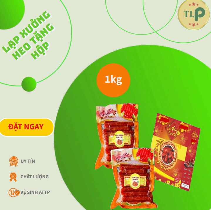 1KG LẠP XƯỞNG HEO CÂY DÀI CHẤT LƯỢNG HÀNG CAO CẤP THƯƠNG HIỆU TÂN LỘC PHÁT