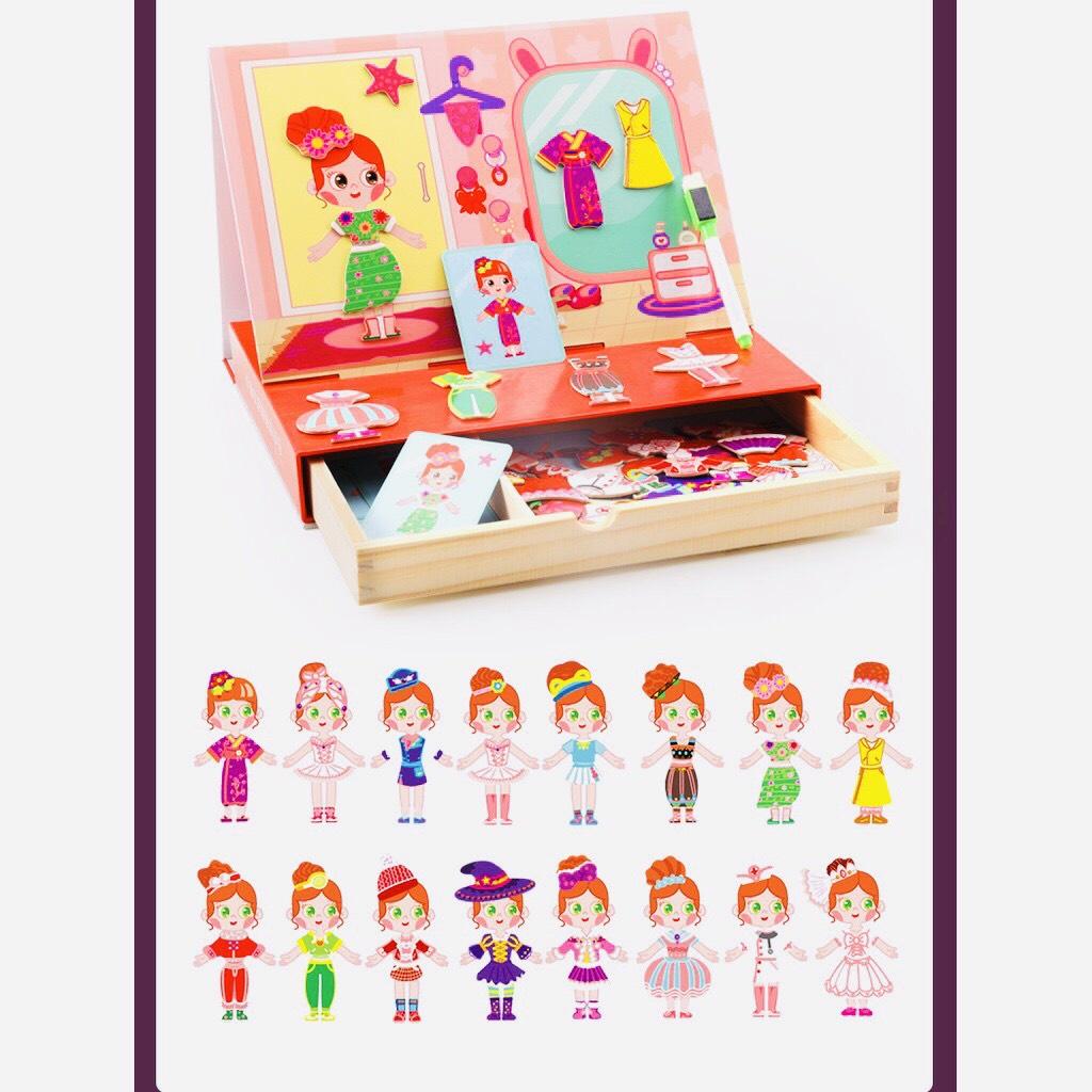 Đồ chơi trẻ em bé gái ghép hình nhà thiết kế thời trang - trò chơi giáo dục phát triển cho Bé.