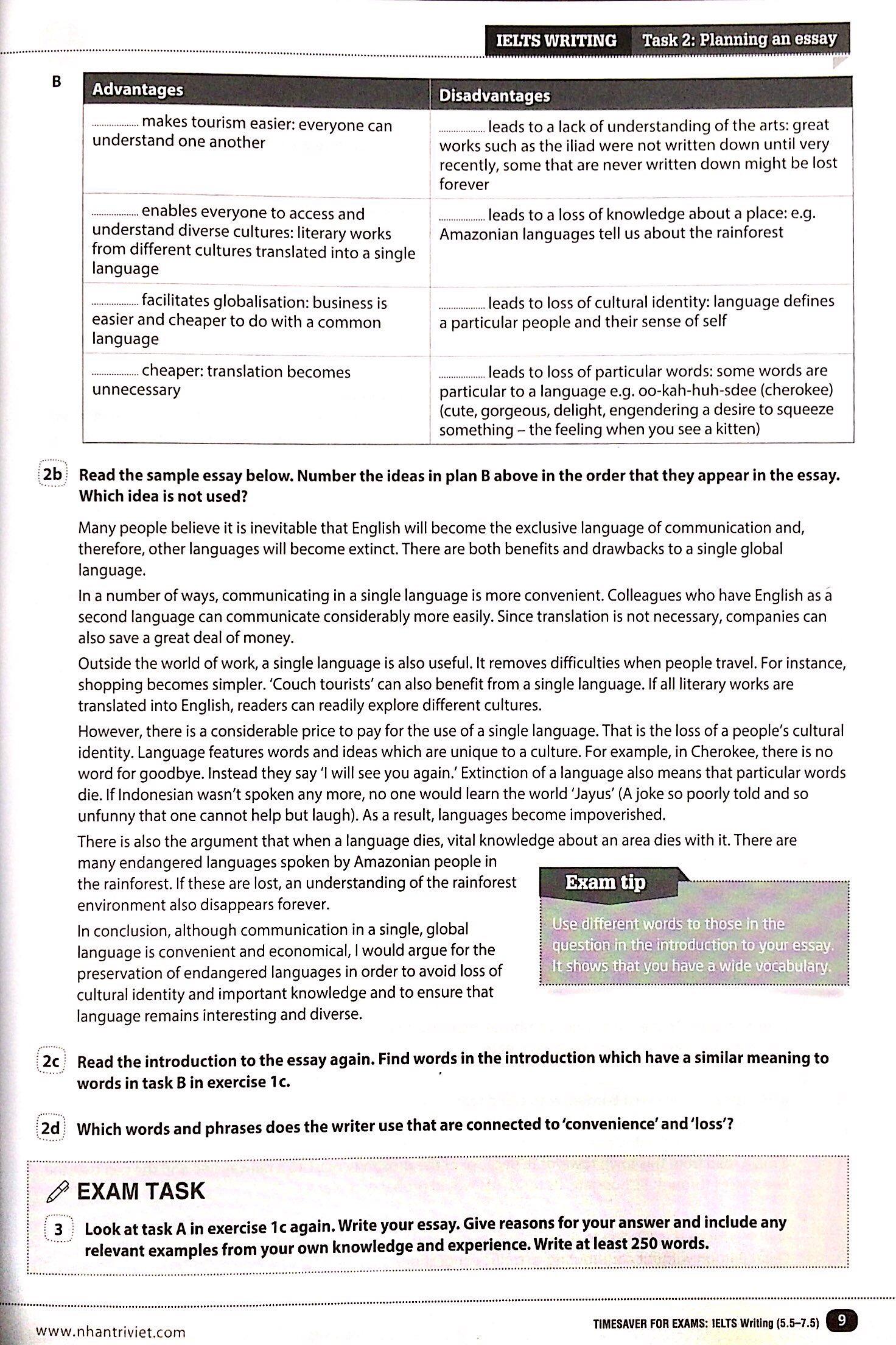 Sách Timesaver For Exams - IELTS Writing 5.5 - 7.5