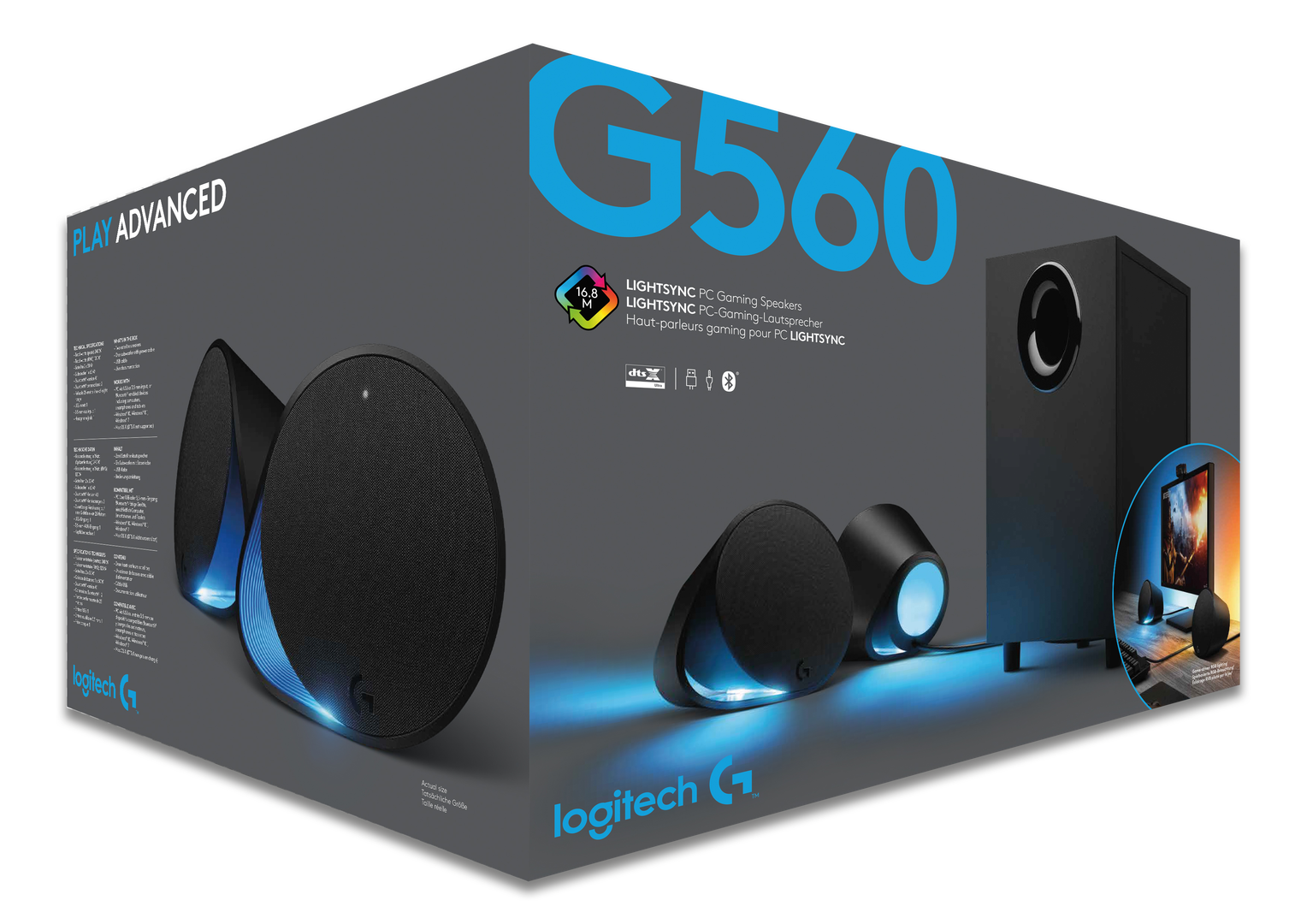 Loa Không Dây Logitech G560 Bluetooth -Hàng Chính Hãng