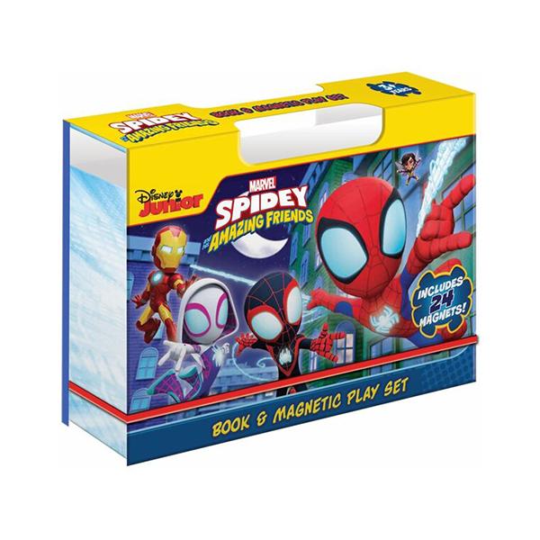 Spidey And His Amazing Friends - Book &amp; Magnetic Play Set