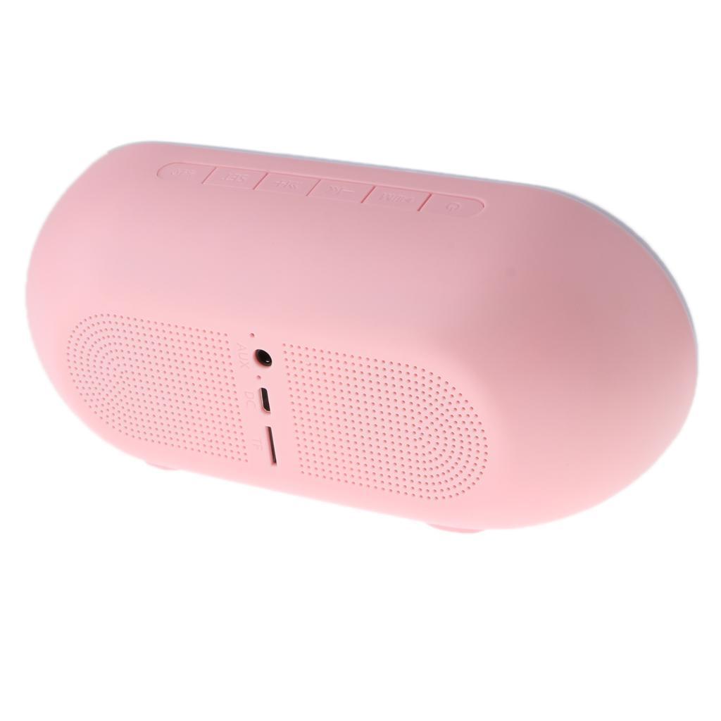 Portable Bluetooth Speaker LED Display Alarm Clock Supports TF Card
