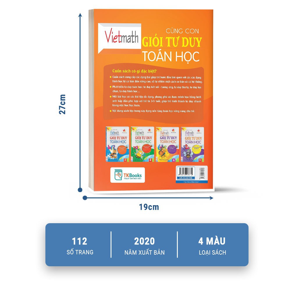 Vietmath Cùng con giỏi tư duy toán học tập 1