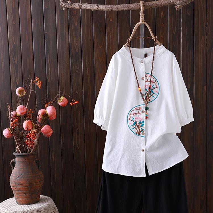Áo nữ tay lỡ, họa tiết thêu - dễ mặc, dễ mix đồ