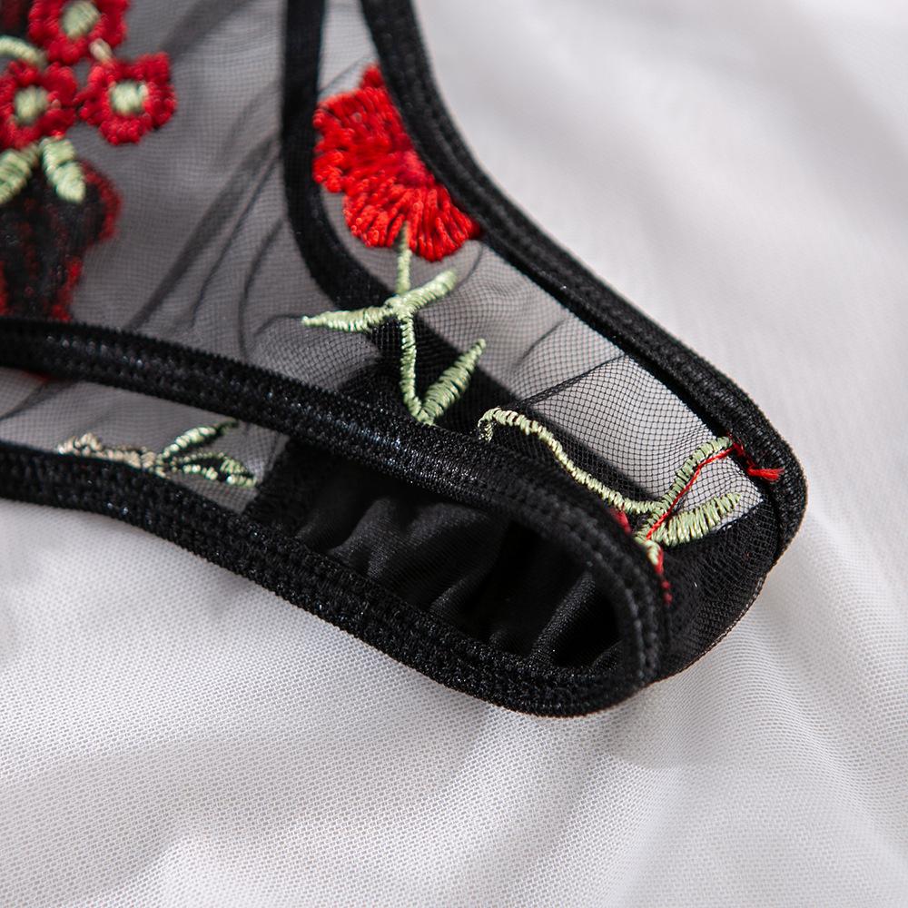 Mới Quyến Rũ Áo Lót Ren Lưới Sợi Thêu Hoa Bộ Đồ Lót Thời Trang Push Up Bra Quần Lót Bộ Áo Ren Nữ Quần Lót bộ