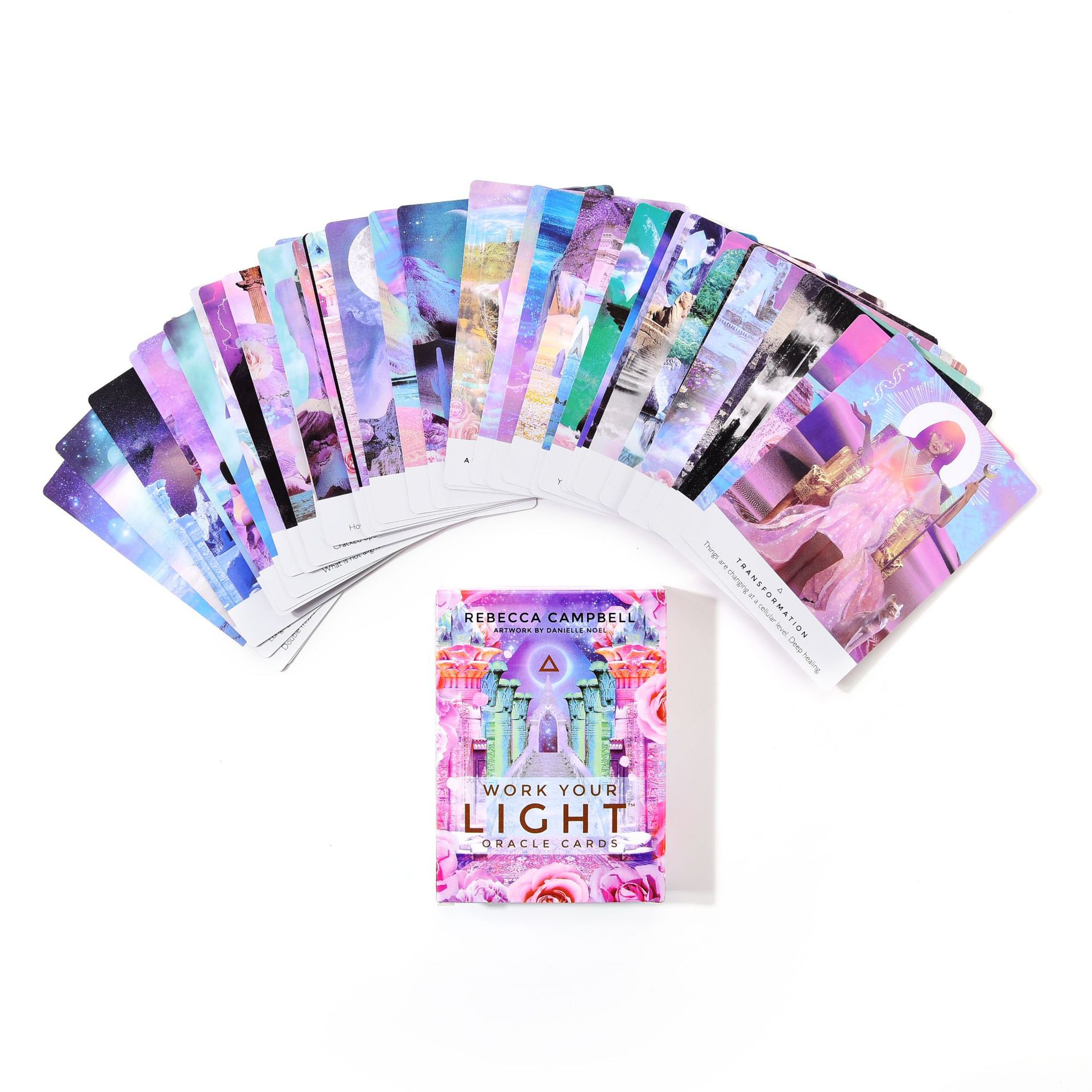 Combo Bộ Bài Bói Tarot Work Your Light Oracle Cao Cấp và Túi Nhung Đựng Tarot và Khăn Trải Bàn Tarot