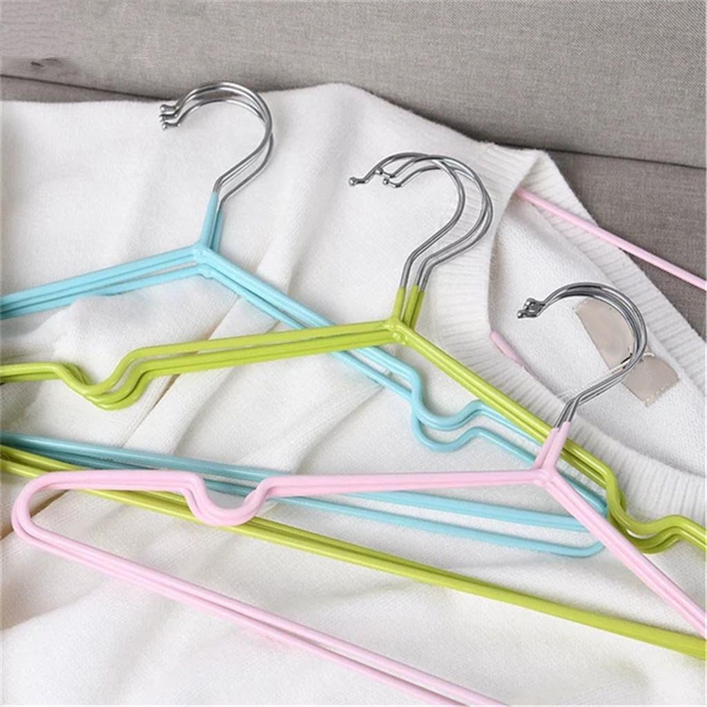 20pcs Adults Size PVC Coated Steel Clothes Hanger Coat Hanger Rack for Wardrobe