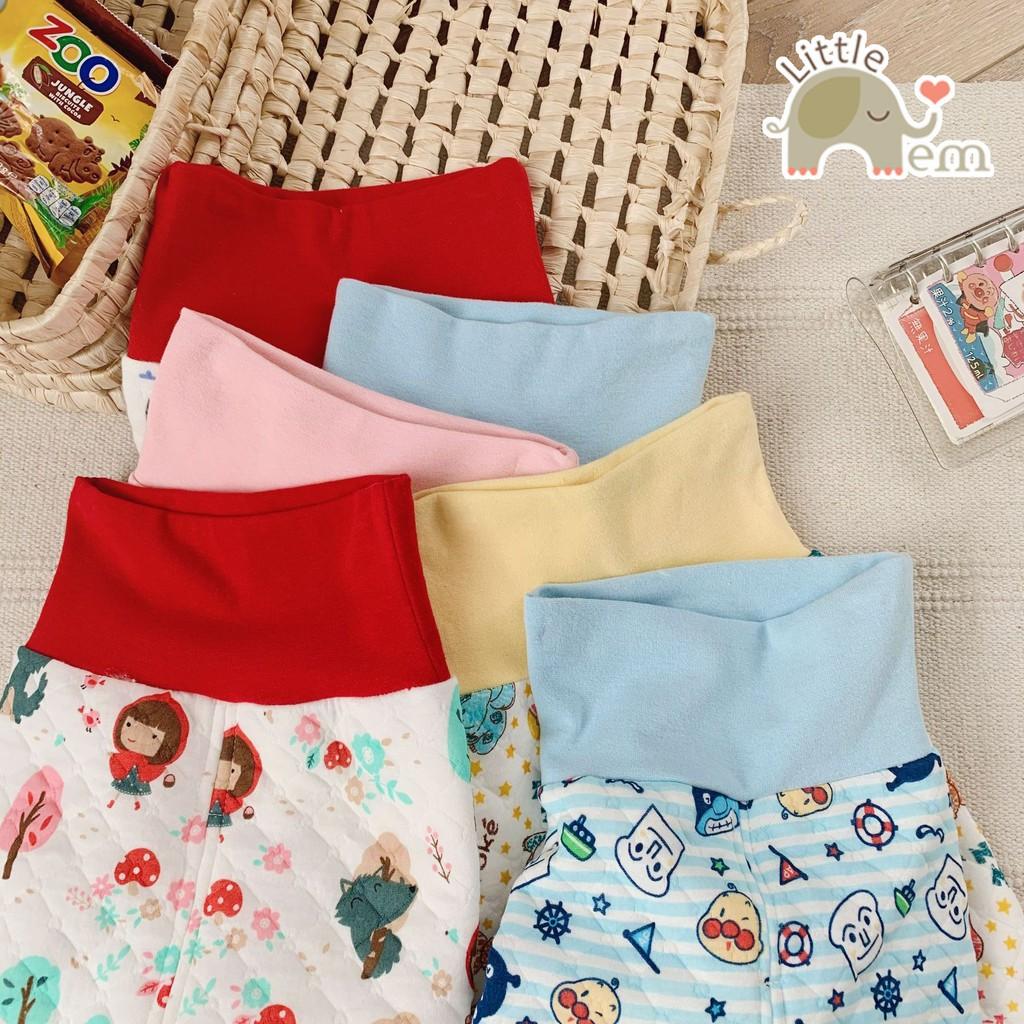 Bộ đồ bé trai/ bé gái Cotton xuất Nhật chần bông