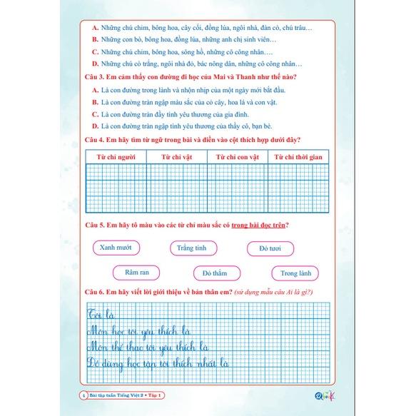Sách - Bài Tập Tuần Tiếng Việt Lớp 2 - Cánh Diều - Tập 1