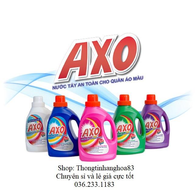 Tẩy quần áo vết bẩn hiệu quả và bảo vệ quần áo mầu AXO 800ml