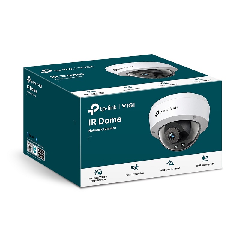 Camera IP Dome Hồng Ngoại TP-Link VIGI C240(4mm) 4MP Full Color, Tích Hợp Mic, Phát Hiện Thông Minh-hàng chính hãng