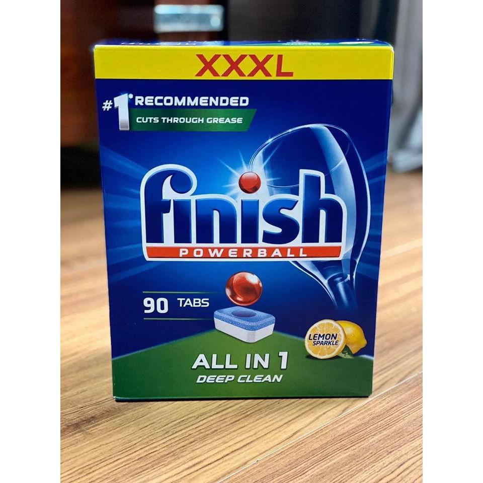 viên rửa chén Finish All in 1 max Hộp 80 viên – (Dành cho máy rửa chén 9-10-12-13 -14 Bộ)