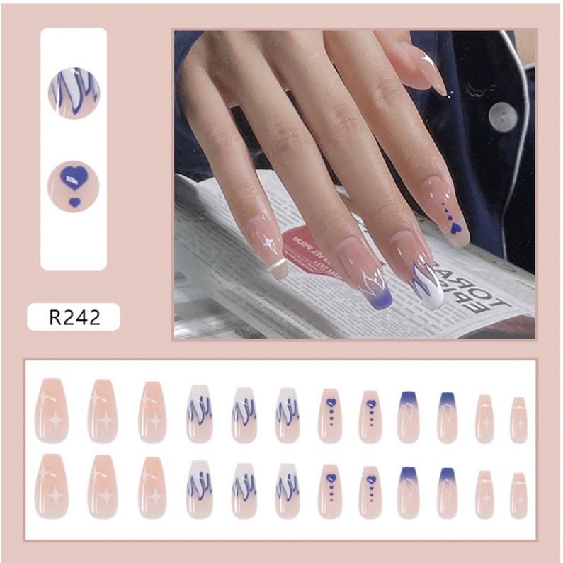 Móng tay giả đẹp làm nail kèm keo / R241- R260