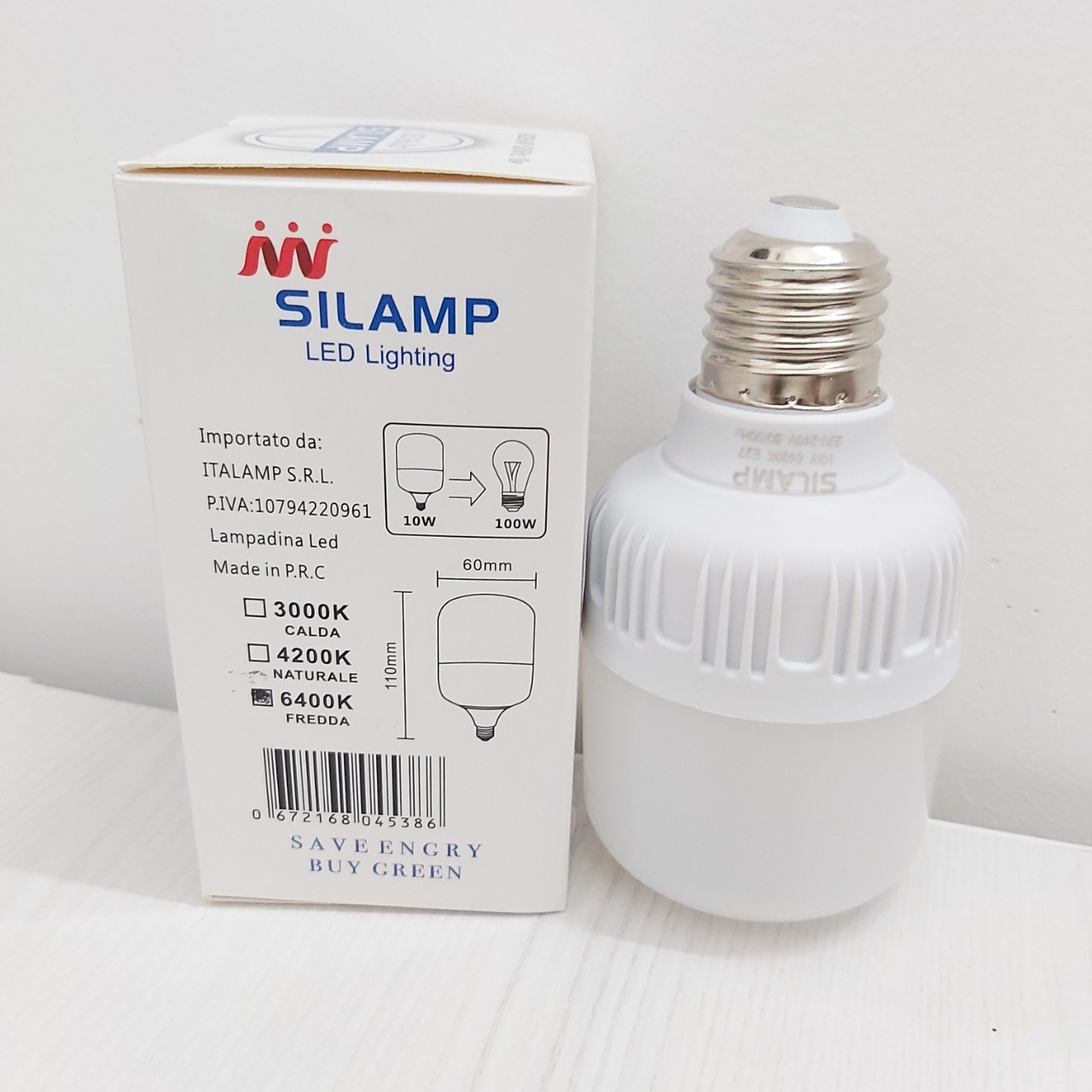 BÓNG ĐÈN BÚP TRỤ 10W ĐUÔI E27 - ÁNH SÁNG TRẮNG