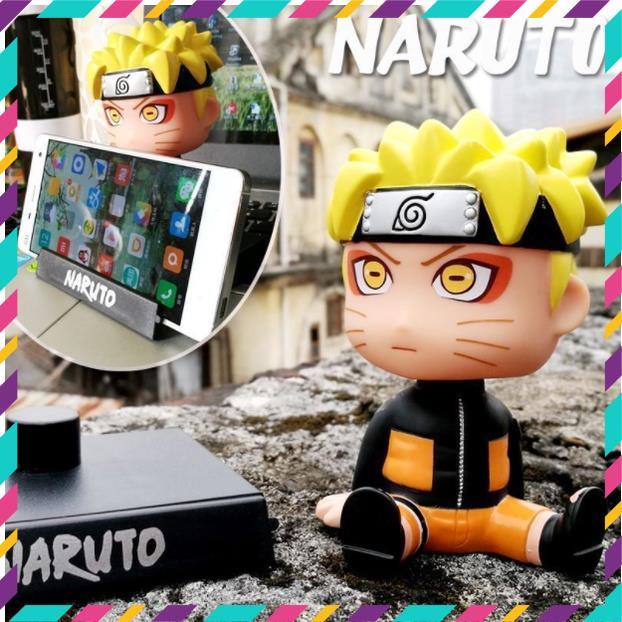 Mô Hình Naruto, Decor Trang Trí Ô tô - Trang Trí Góc Học Tập, Làm Việc - Kê Điện Thoại - Figure Naruto