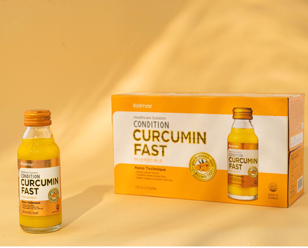 Thực phẩm bảo vệ sức khỏe nước tinh nghệ Nano Curcumin Fast hỗ trợ bảo vệ và tăng cường chức năng dạ dày 100ml